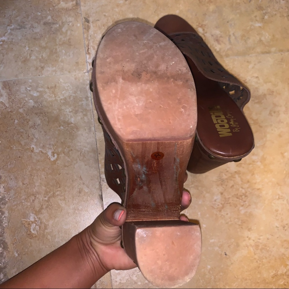 Jeffrey Campbell Woodies Cayenne Laser Cut - Picture 6 of 8